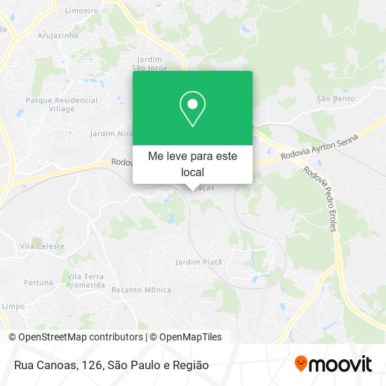 Rua Canoas, 126 mapa