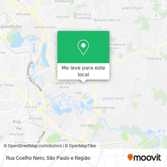Rua Coelho Neto mapa