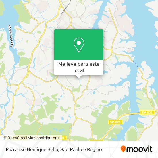 Rua Jose Henrique Bello mapa