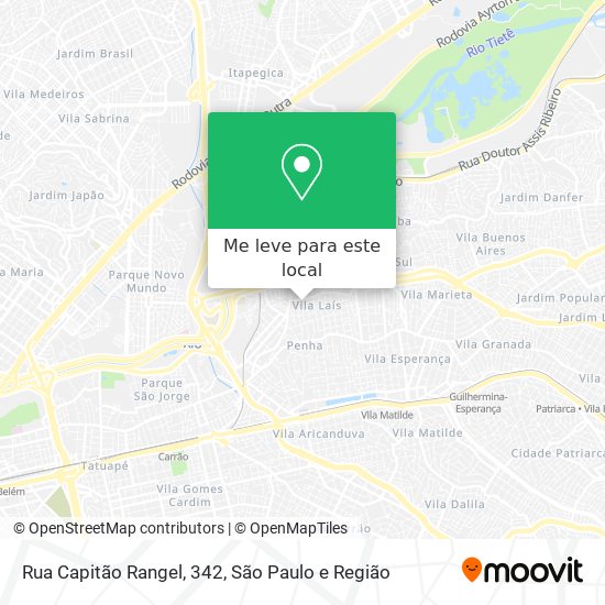 Rua Capitão Rangel, 342 mapa