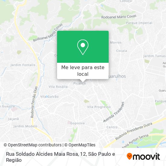 Rua Soldado Alcides Maia Rosa, 12 mapa