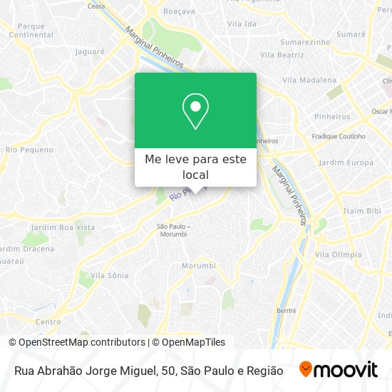 Rua Abrahão Jorge Miguel, 50 mapa