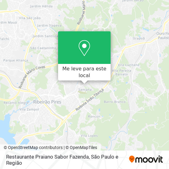 Restaurante Praiano Sabor Fazenda mapa