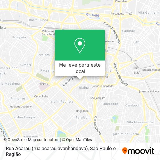 Rua Acaraú (rua acaraú avanhandava) mapa