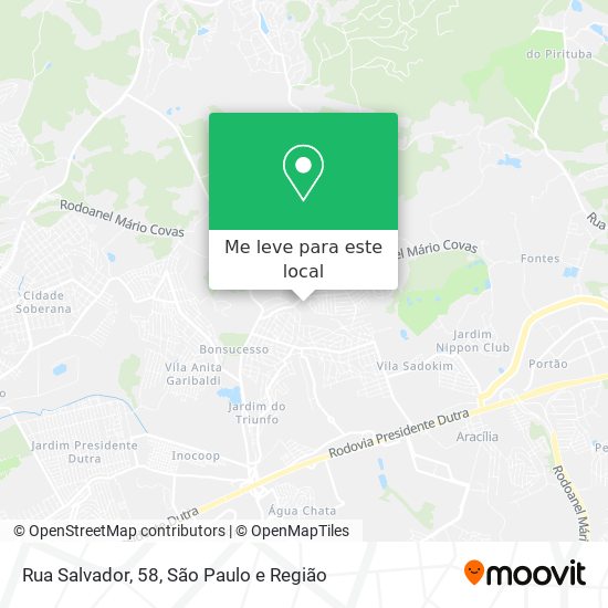 Rua Salvador, 58 mapa