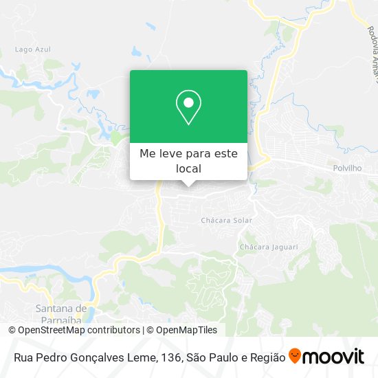 Rua Pedro Gonçalves Leme, 136 mapa