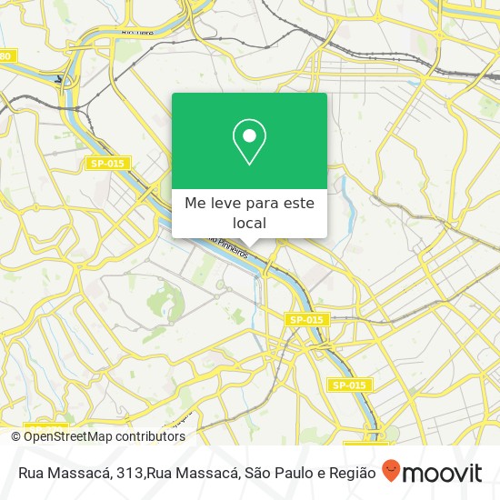 Rua Massacá, 313,Rua Massacá, Alto de Pinheiros São Paulo-SP mapa