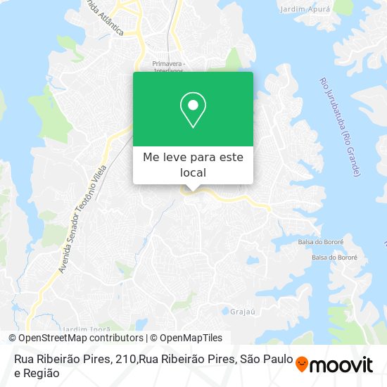 Rua Ribeirão Pires, 210,Rua Ribeirão Pires mapa