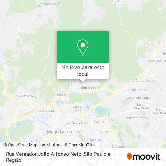 Rua Vereador João Affonso Neto mapa