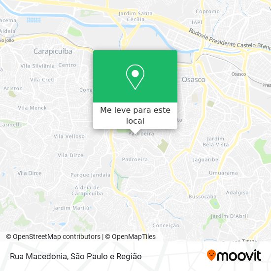 Rua Macedonia mapa