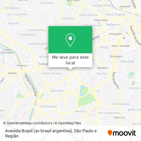 Avenida Brasil (av brasil argentina) mapa