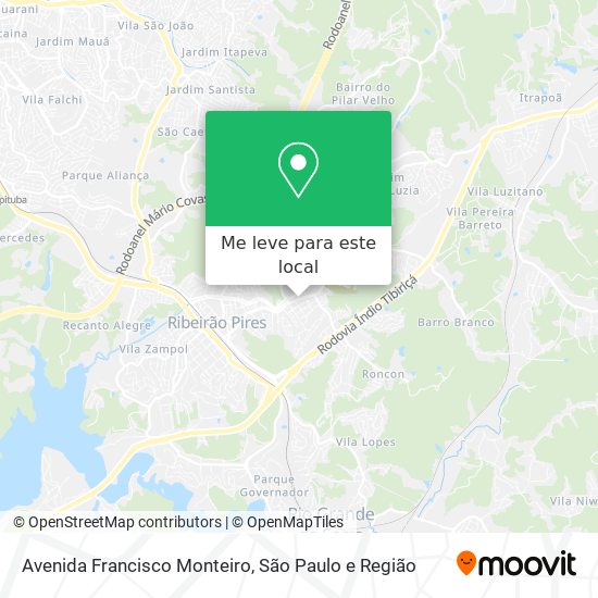Avenida Francisco Monteiro mapa