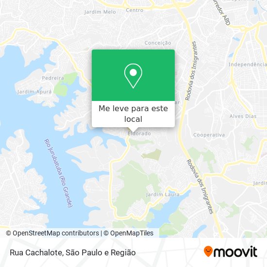 Rua Cachalote mapa