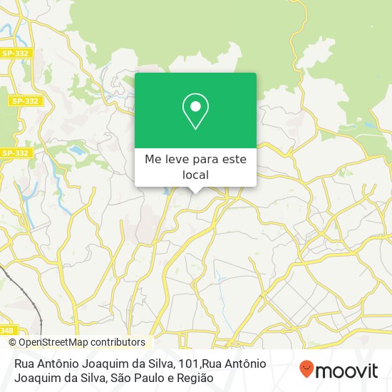 Rua Antônio Joaquim da Silva, 101,Rua Antônio Joaquim da Silva, Brasilândia São Paulo-SP mapa