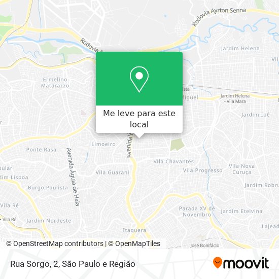 Rua Sorgo, 2 mapa