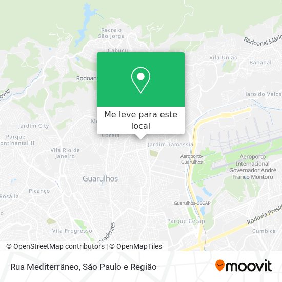 Rua Mediterrâneo mapa