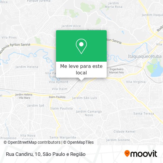 Rua Candiru, 10 mapa