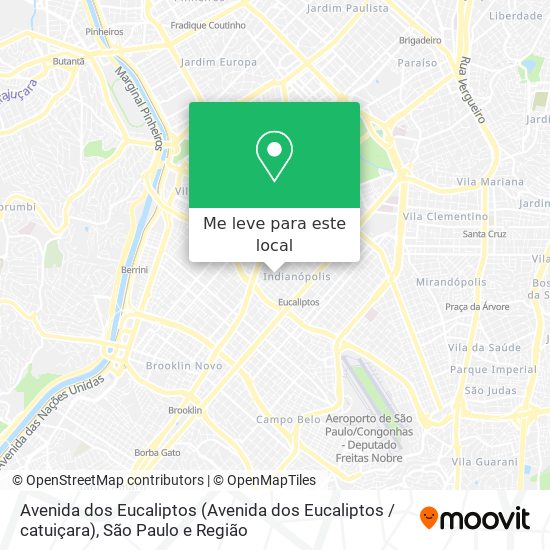 Avenida dos Eucaliptos mapa