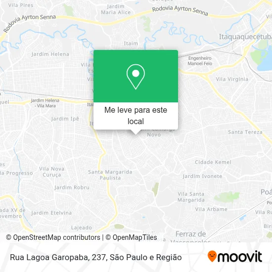 Rua Lagoa Garopaba, 237 mapa