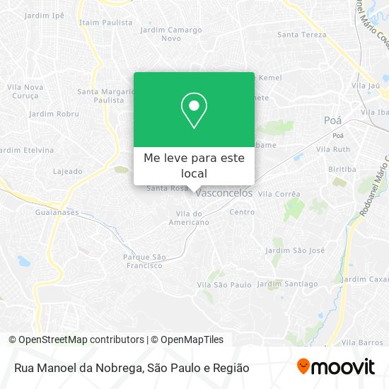 Rua Manoel da Nobrega mapa