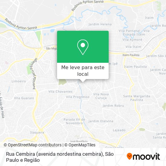 Rua Cembira (avenida nordestina cembira) mapa