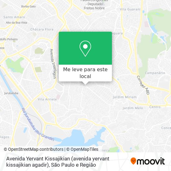 Avenida Yervant Kissajikian (avenida yervant kissajikian agadir) mapa