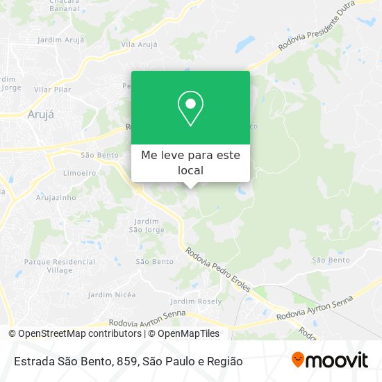 Estrada São Bento, 859 mapa