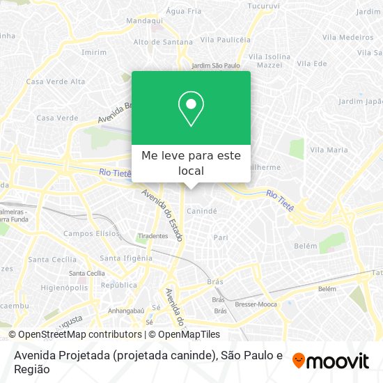 Avenida Projetada (projetada caninde) mapa