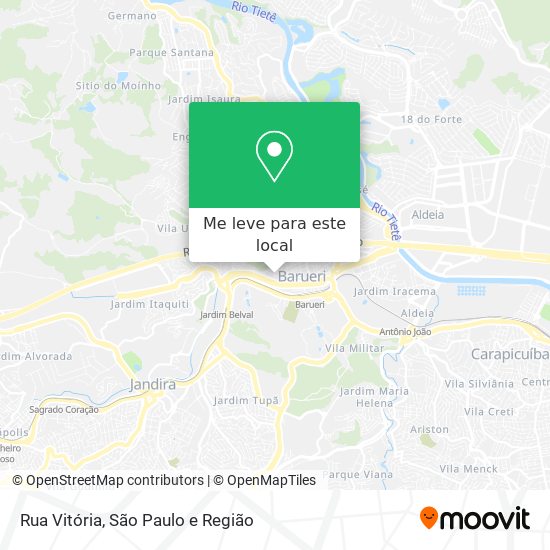 Rua Vitória mapa
