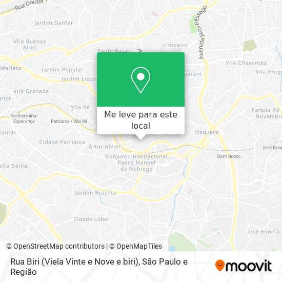 Rua Biri (Viela Vinte e Nove e biri) mapa