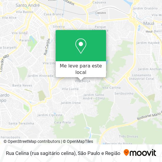 Rua Celina (rua sagitário celina) mapa