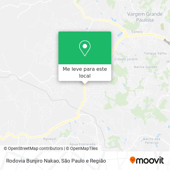 Rodovia Bunjiro Nakao mapa