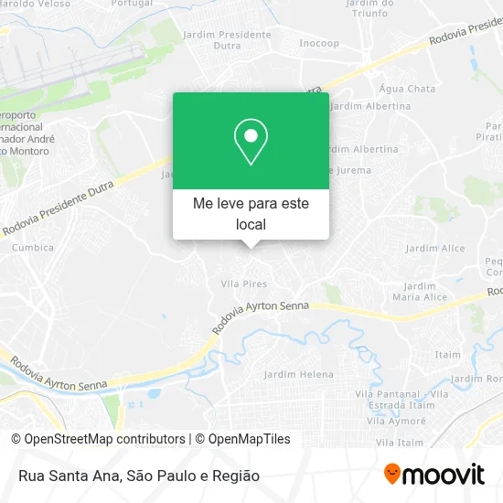 Rua Santa Ana mapa