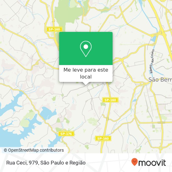 Rua Ceci, 979, Conceição Diadema-SP mapa