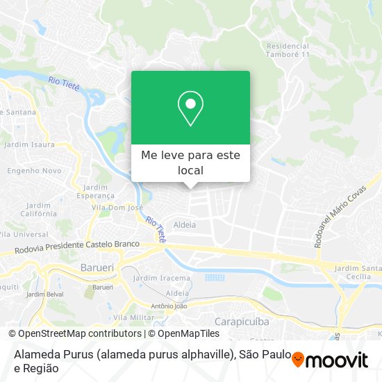Alameda Purus (alameda purus alphaville) mapa