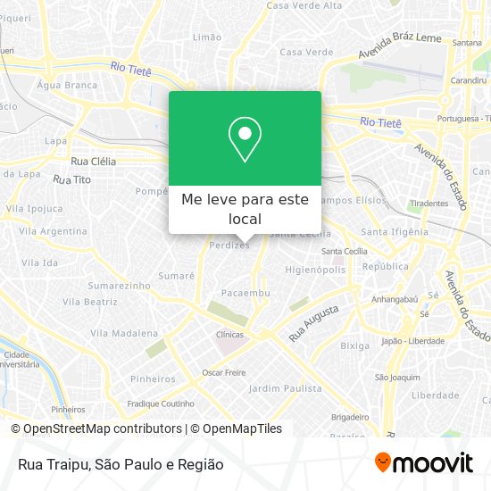Rua Traipu mapa