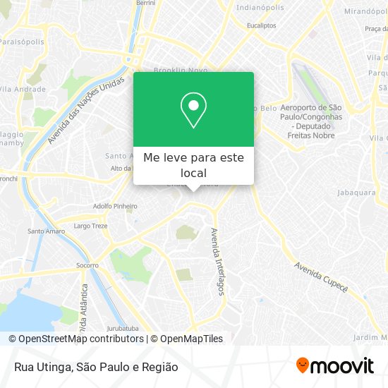 Rua Utinga mapa