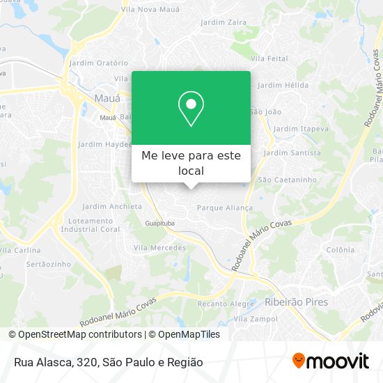 Rua Alasca, 320 mapa