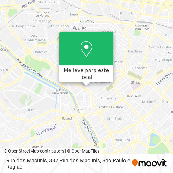 Rua dos Macunis, 337,Rua dos Macunis mapa
