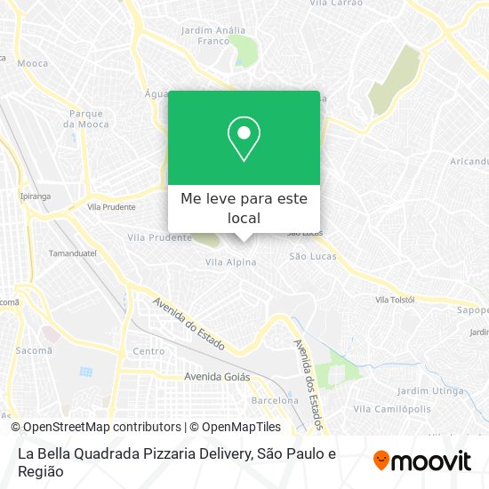La Bella Quadrada Pizzaria Delivery mapa