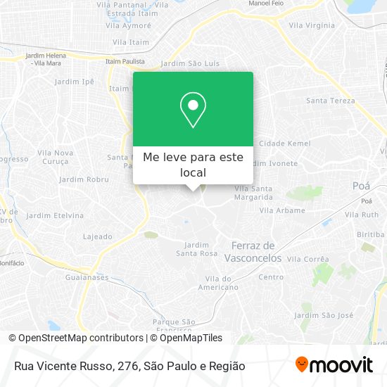 Rua Vicente Russo, 276 mapa