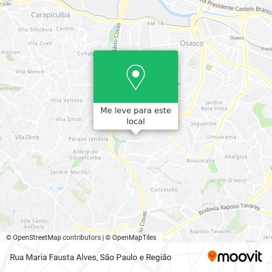 Rua Maria Fausta Alves mapa