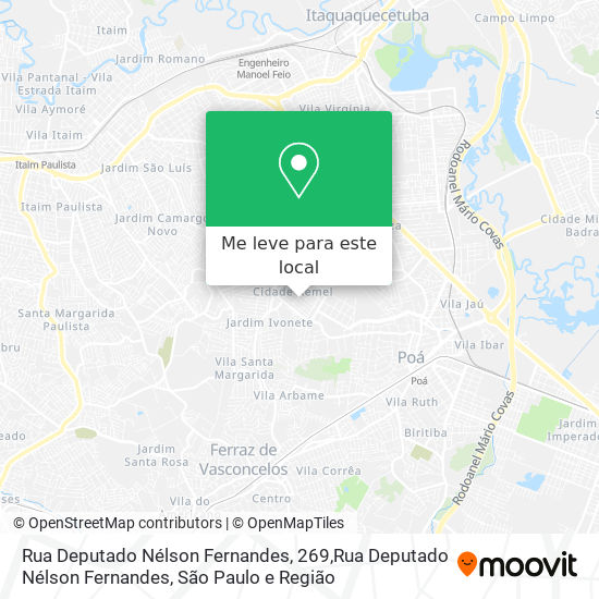 Rua Deputado Nélson Fernandes, 269,Rua Deputado Nélson Fernandes mapa