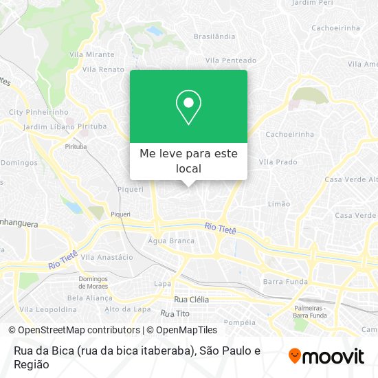 Rua da Bica (rua da bica itaberaba) mapa