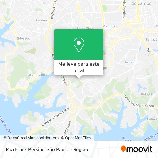 Rua Frank Perkins mapa