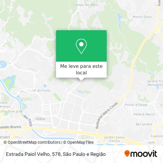 Estrada Paiol Velho, 578 mapa
