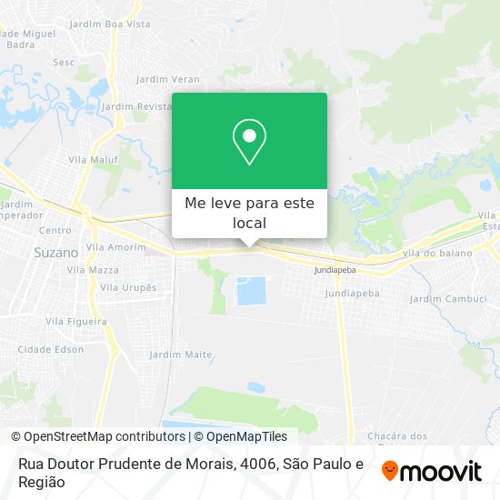 Rua Doutor Prudente de Morais, 4006 mapa