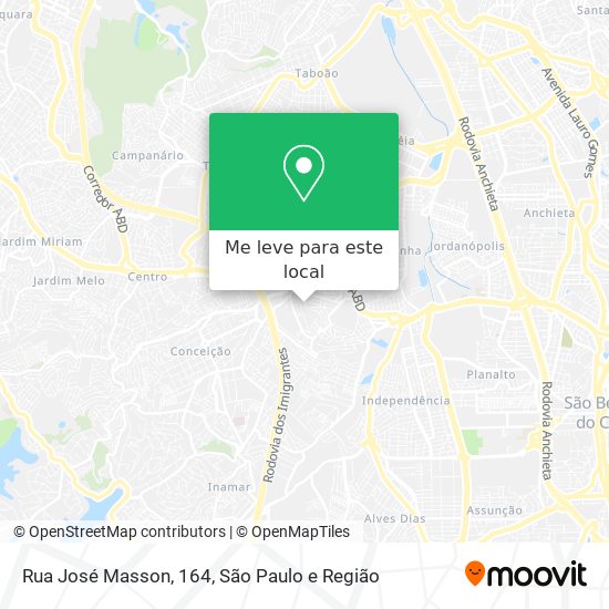 Rua José Masson, 164 mapa