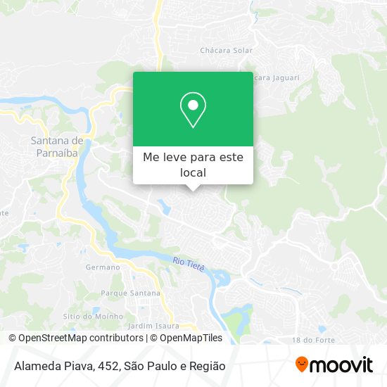 Alameda Piava, 452 mapa