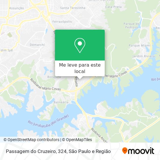 Passagem do Cruzeiro, 324 mapa